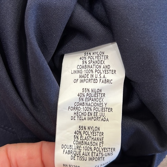 {Jump Apparel}Sz 5/6 Strapless Navy Sequined Short Dress w/Sheer Long SkirtCover - Picture 8 of 10